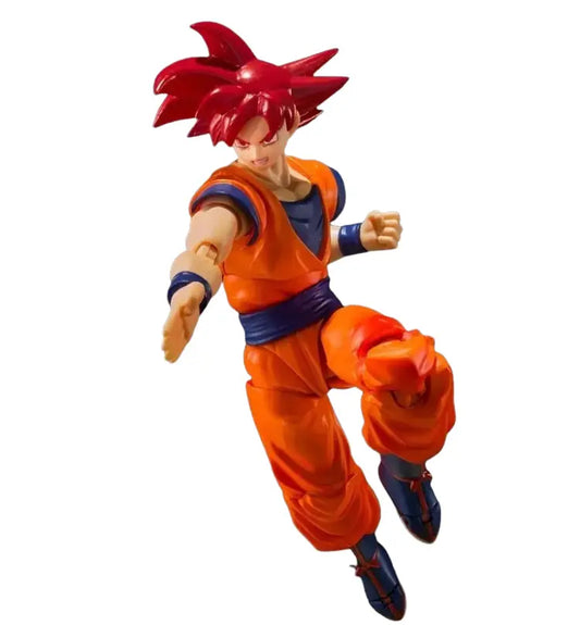 Dragon Ball Z Red Super Sayian God Goku Bandai Action Figure Rare SDPWORLD