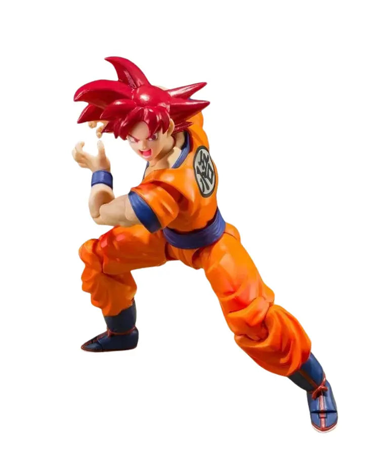 Dragon Ball Z Red Super Sayian God Goku Bandai Action Figure Rare SDPWORLD